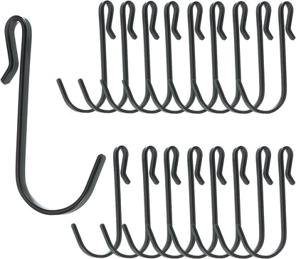 ya 26 10.21 baidi 2.3 J Hooks for Hanging, 20 Pack Hooks for Kitchen, Bedroom, Black Tone