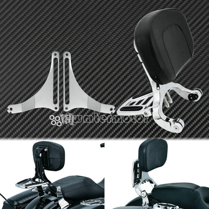 ya 6 8.24 baidi Multi-Purpose Driver & Passenger Backrest Fit for Harley Softail Fatboy 2018-20