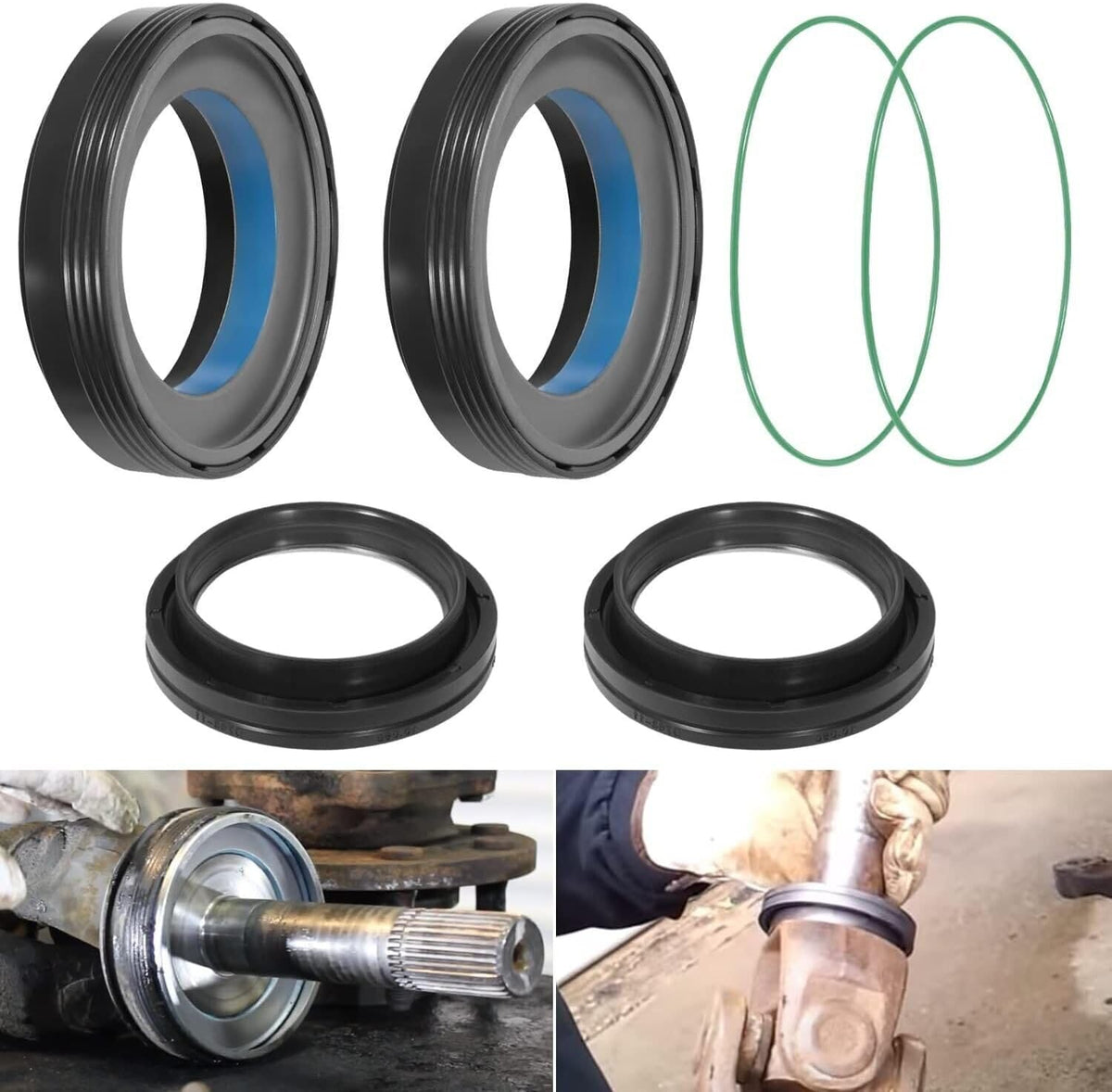 ya 9 10.24 New Fit for Ford 1998-2004 F250 F350 superduty 50&60 Front Axle Tube Seal 5