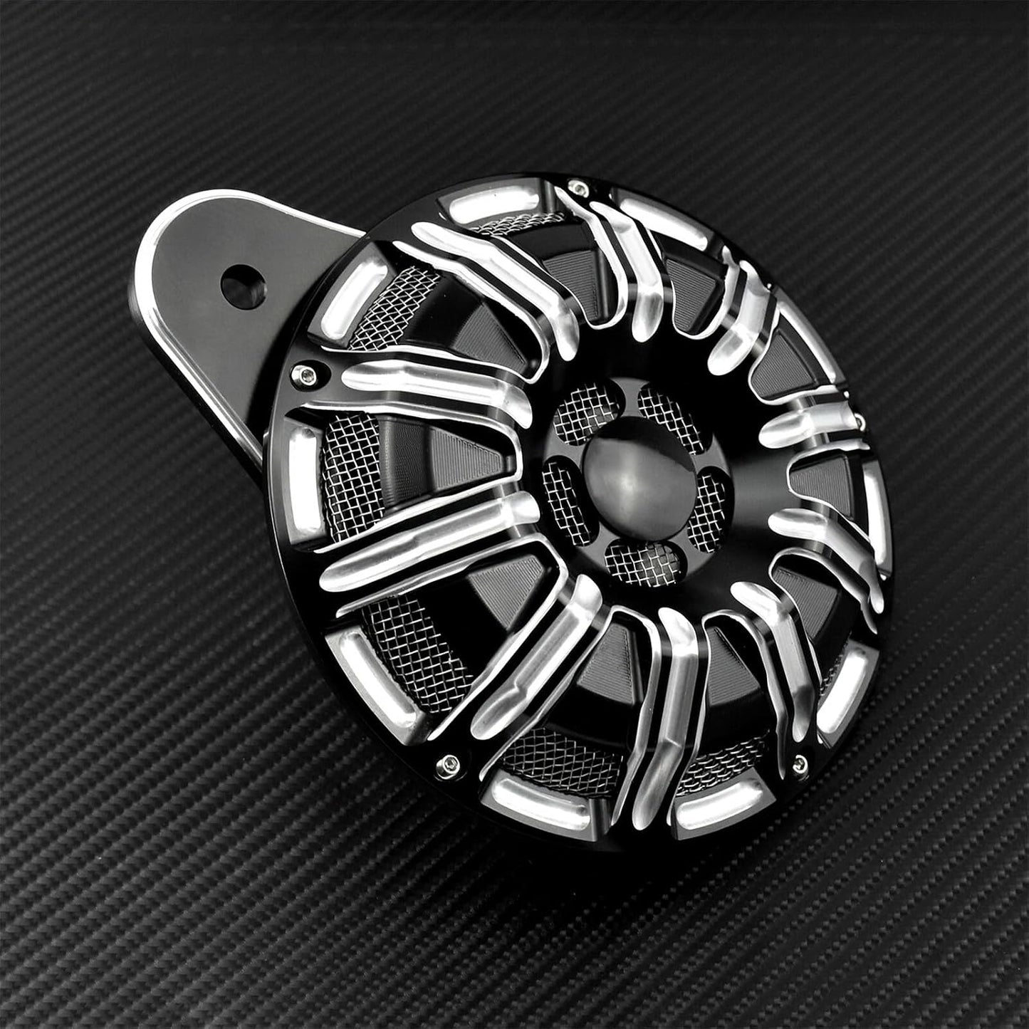 ya 5 8.10 CNC Air Filter Cleaner Intake W/Horn Speaker Cover Fit For M8 Touring Softail