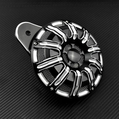 ya 5 8.10 CNC Air Filter Cleaner Intake W/Horn Speaker Cover Fit For M8 Touring Softail