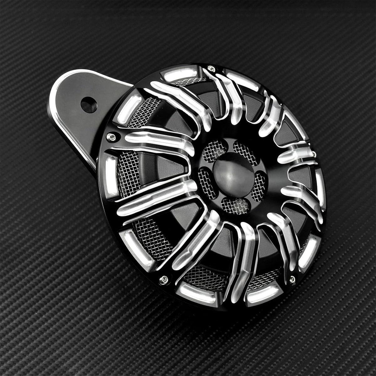 ya 12 10.8 zhengce CNC Air Filter Cleaner Intake W/Horn Speaker Cover Fit For M8 Touring Softail