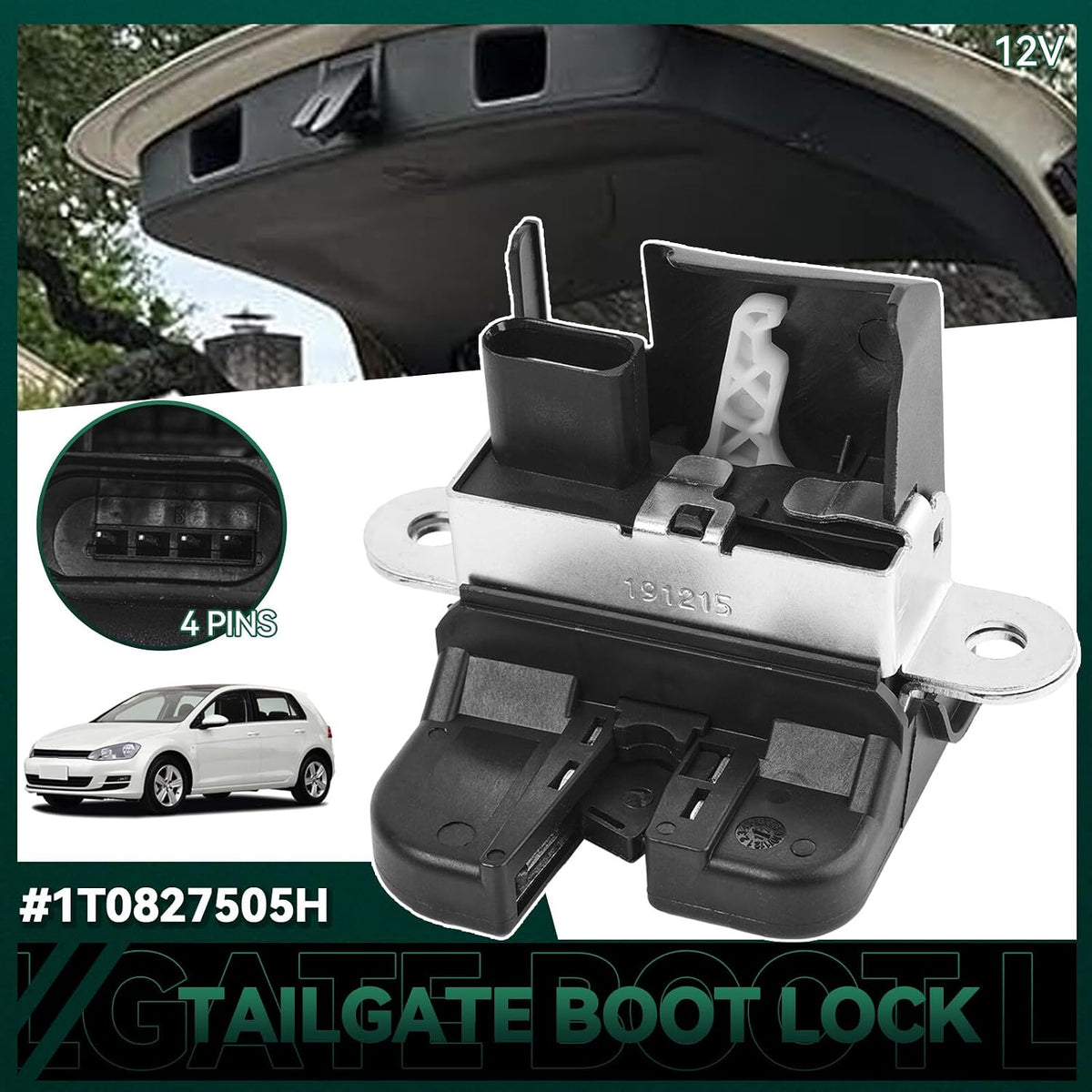 ya 11 9.14 baidiRear Tailgate Boot Lid Trunk Lock Latch Catch Actuator for VW for Golf 5 6 for Passat B6