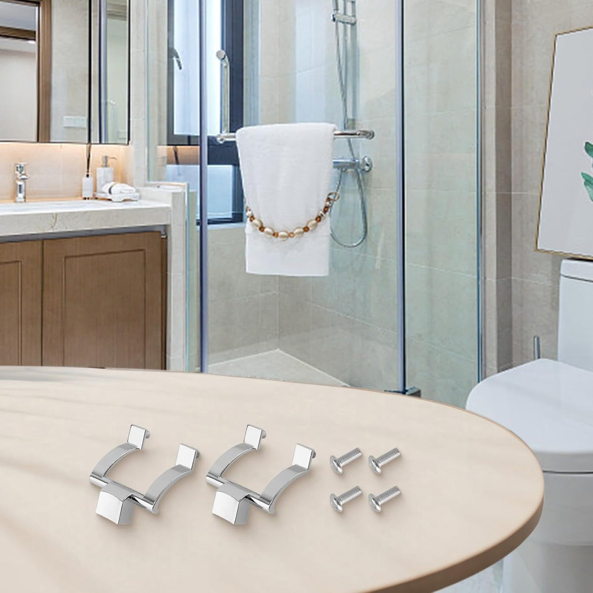 ya 26 10.21 baidi Towel Bar Handles Replacement Kit Featuring Sturdy Zinc Alloy Materials