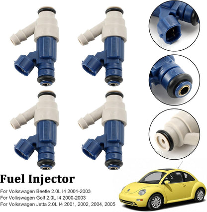 ya 14 9.20 zhengce 4PCS Fuel Injector 0280155995 for VW for Golf Beetle for Jetta 2.0L I4 200-1