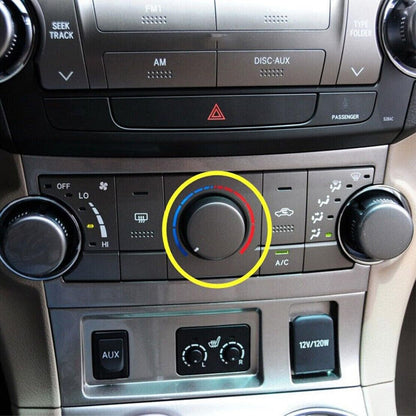 ya 6 8.14 Car air Conditioning Control knob Protective Cover Middle ABS Suitable for Toyota Highlander