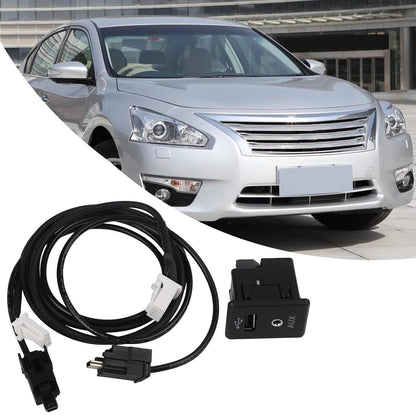 ya 23 10.7 baidi AUX Interface Cable for for Nissan 2013 2019 with USB Extension for Convenience