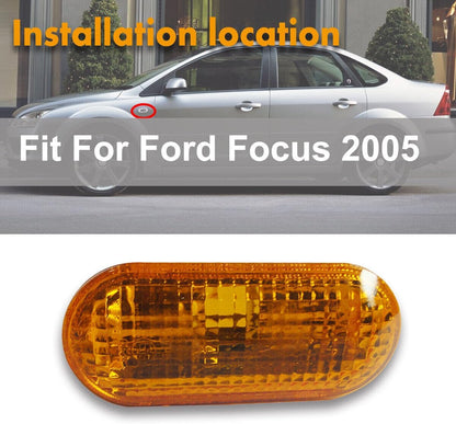 ya 7 8.24 baidi 1Pcs Yellow Fender Side Marker light Turn Signal Lamp for Ford Focus 2005-2008