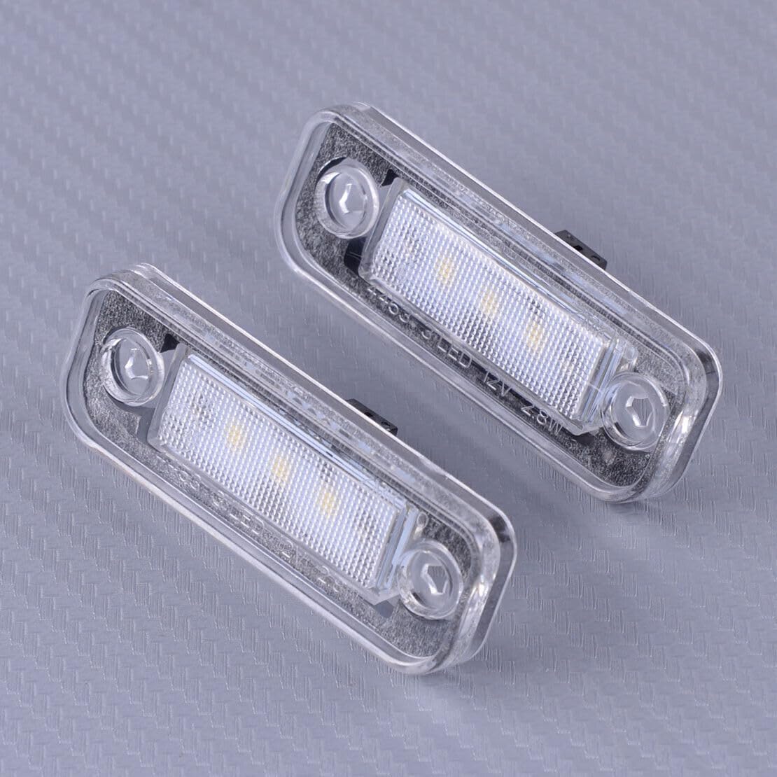 ya 4 8.14 2pcs No Error License Plate LED Lights Fit for Mercedes-Benz W203 W211 W219 SLK @