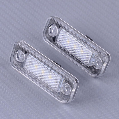 ya 4 8.14 2pcs No Error License Plate LED Lights Fit for Mercedes-Benz W203 W211 W219 SLK @
