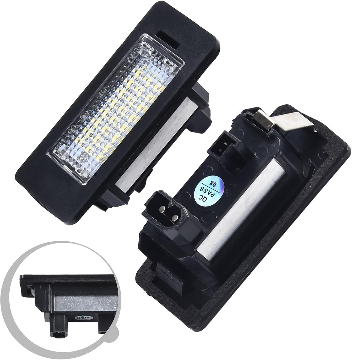 ya 13 9.15 baidi 2x Light Bulb Error License Plate For E90 E92 E39 E60 E61 M5 E70 PVC 5W