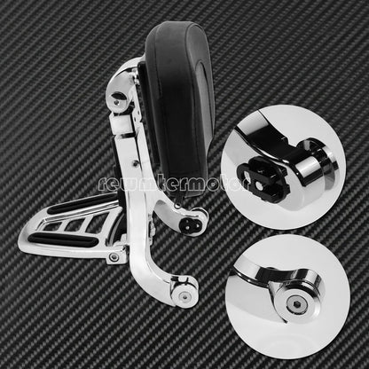 ya 6 8.24 baidi Multi-Purpose Driver & Passenger Backrest Fit for Harley Softail Fatboy 2018-20