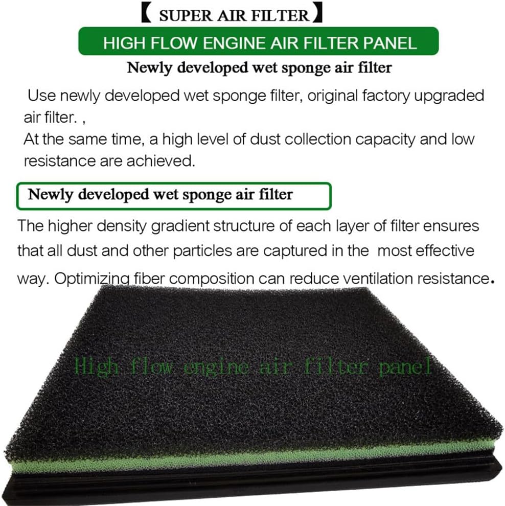 ya 13 9.15 baidi 1 PC 298x258mm Sponge air filter 17801-0P100/17801-0S020/17801-0S010