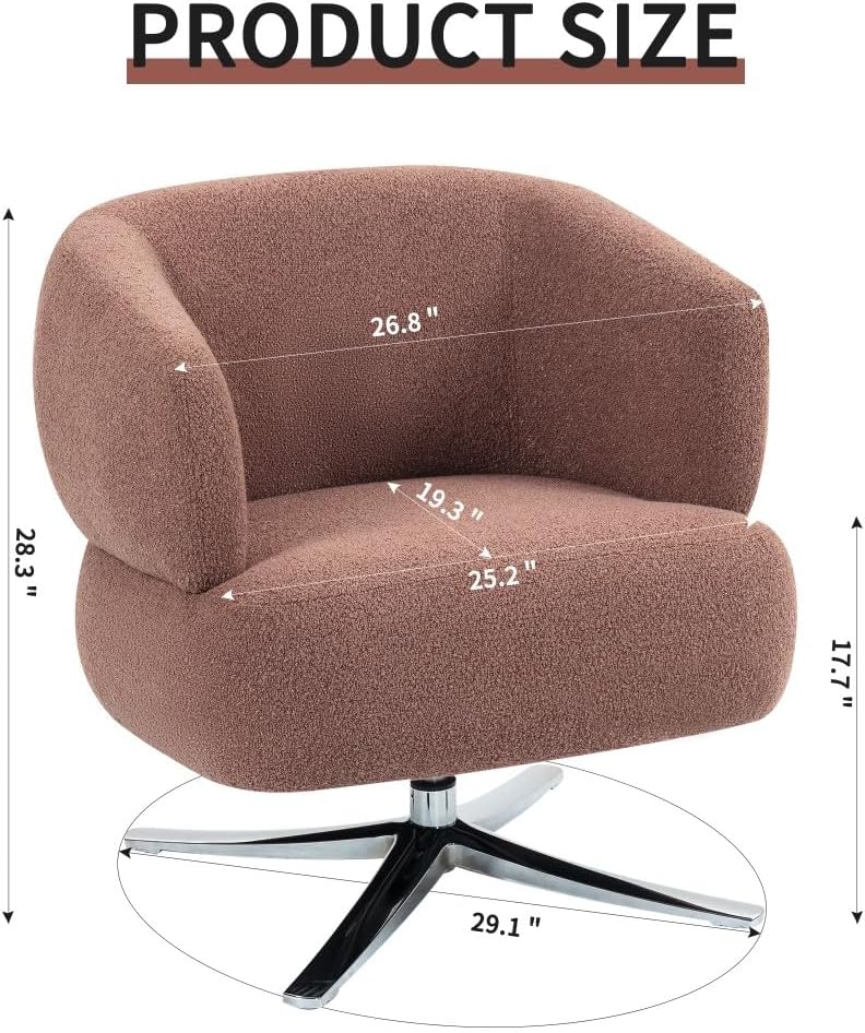 ya 28 10.13 baidi Cuddle-Style Leisure Swivel Sofa - for Balconies/Studies/Living Rooms Red