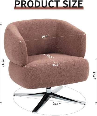 ya 28 10.13 baidi Cuddle-Style Leisure Swivel Sofa - for Balconies/Studies/Living Rooms Red