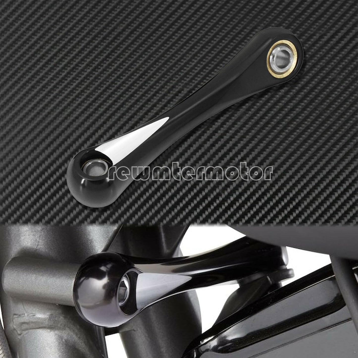ya 2 8.15 CNC Engine Stabilizer Link Black Fit for Harley Touring Road King Electra Glide