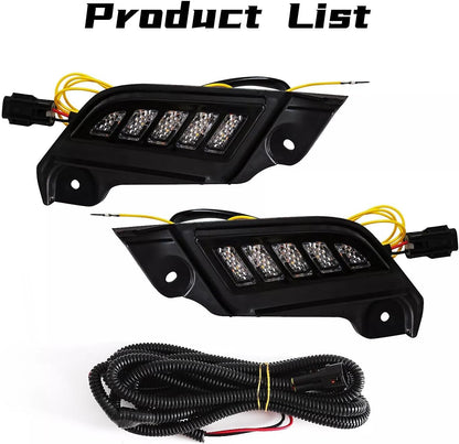 ya 4 8.8 For 2011-2015 for Toyota Tacoma LED Front Side Marker Headlights Daytime Running Lights 