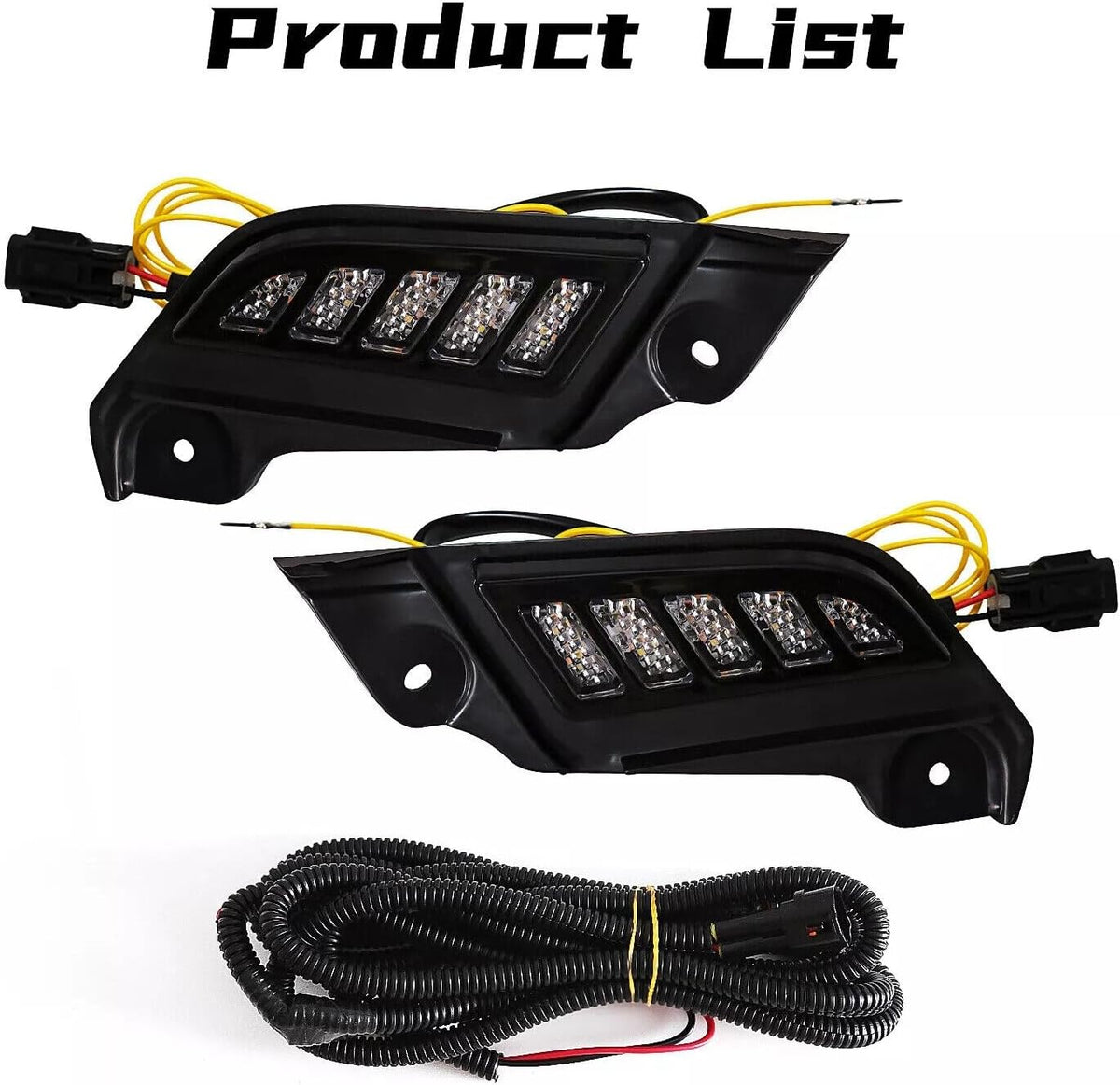 ya 13 9.15 baidi For 2011-2015 for Toyota Tacoma LED Front Side Marker Headlights Daytime Ru