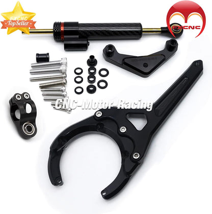 ya 5 8.10 Steering Damper Installation Kit for Suzuki GSX-S1000/F 2016-2022 GSXS1000GT 2022