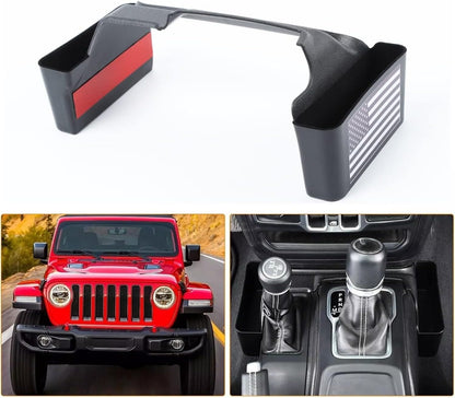 ya 5 8.10 Fit 2018-24 for Jeep for Wrangler JL Console Organizer Gear Shift Storage Box Side Tray