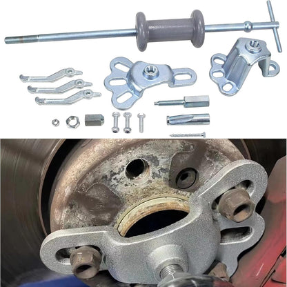 ya 4 8.14 9-Way Sliding Hammer Extractor Set - 5 lb Sliding Hammer Shaft and Hub Extractor Stripper