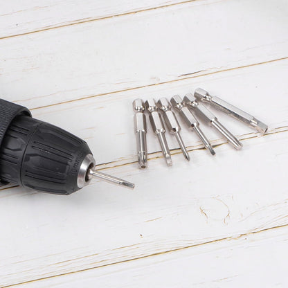 ya 26 10.21 baidi 3pcs TT20-TT27 Magnetic Security Star 7Point Torx Screwdriver Bit 1/4 Hex Shank