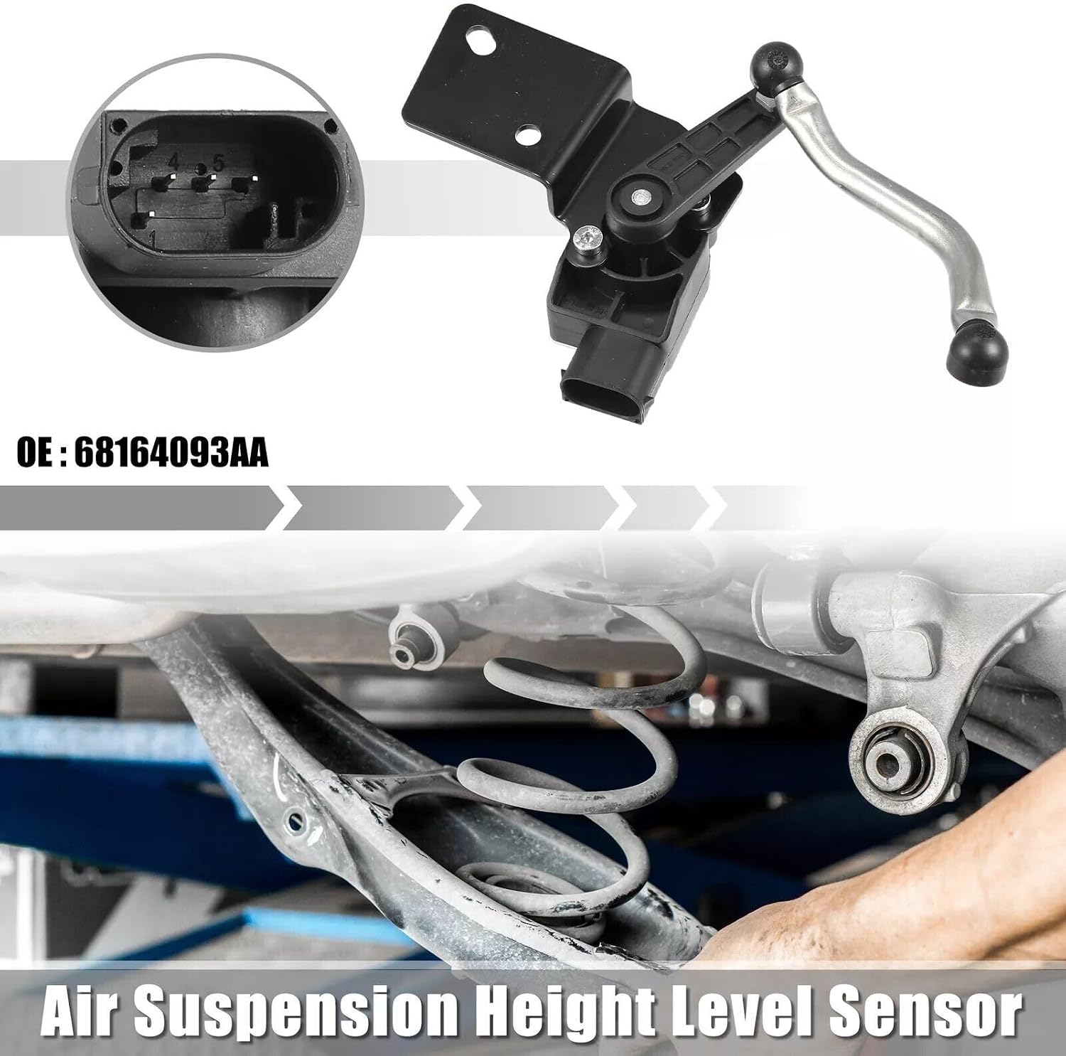 ya 4 8.24 baidi 68164093AA Right Front Suspension Ride Height Sensor for Jeep 