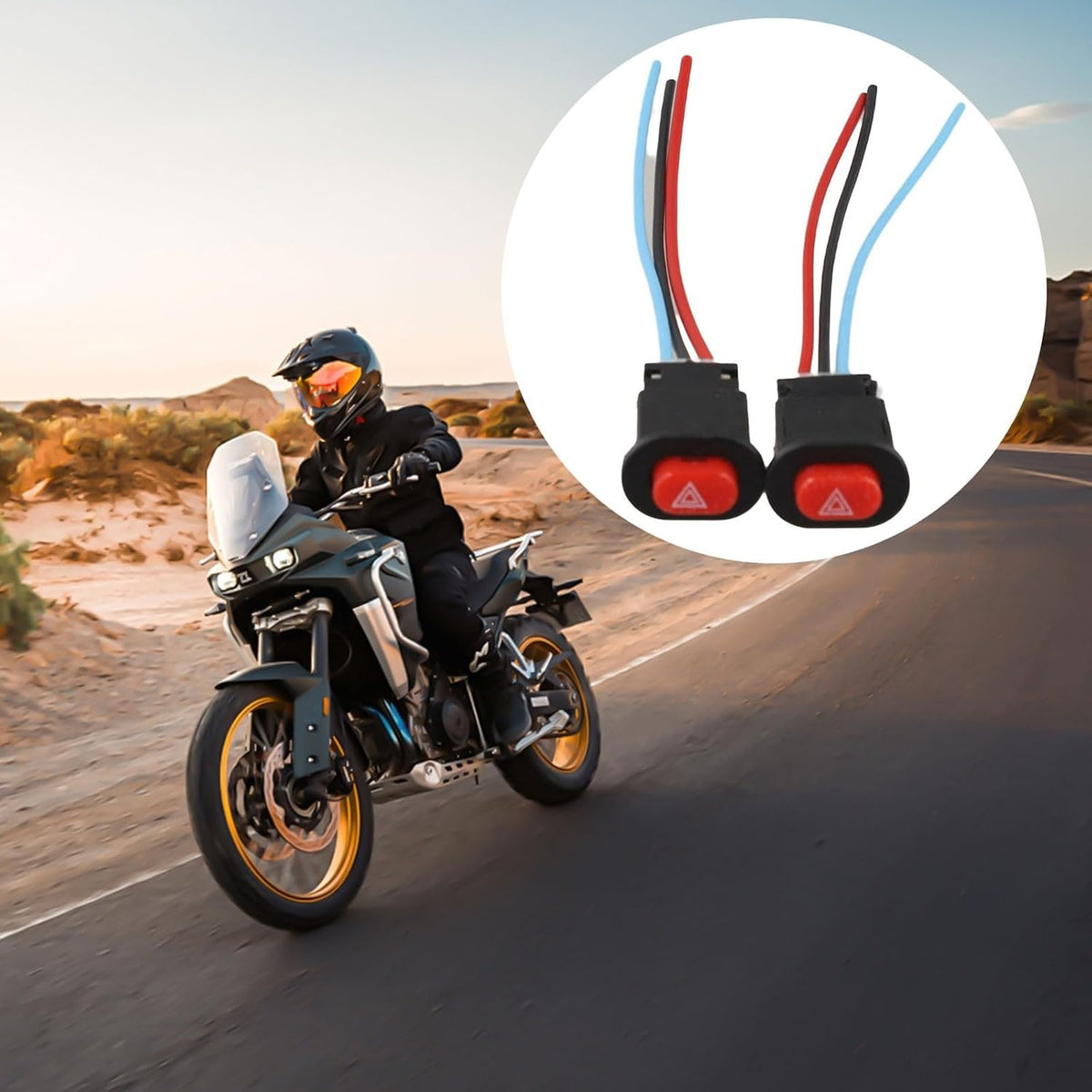 ya 13 9.15 baidi Motorbike Output Controller 2Pcs Hazard Light Switch Button for Quick Fixes