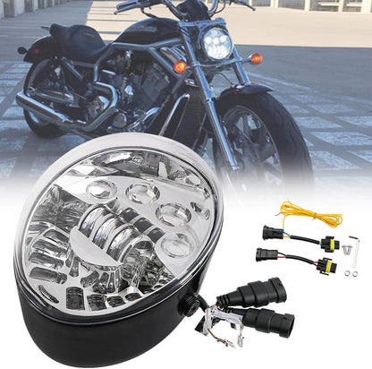 ya 4 8.14 7 Motorcycle Headlight Motorbike Front Light Headlamp For Harley VRSCA VROD