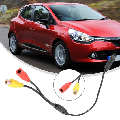 ya 23 10.7 baidi 1pc Car Backup Reverse Camera 4-Pin Connector Adapter Wire Harness Accessories