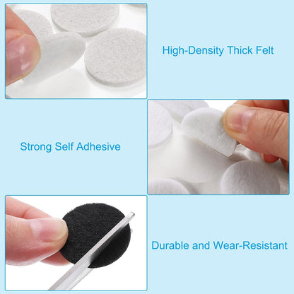 ya 26 10.21 baidi 1 Self Adhesive Felt Furniture Pads, 100Pcs Round Felt Pads, Brown