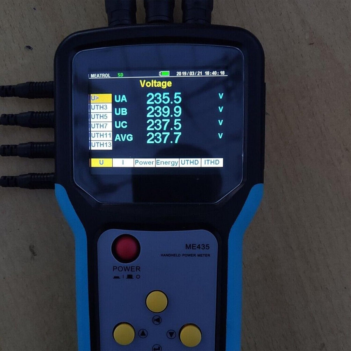 ya 16 10.20 baidi Digital multimeter, Three-Phase Energy Meter, Intelligent Data Logger & rogowski Coil -