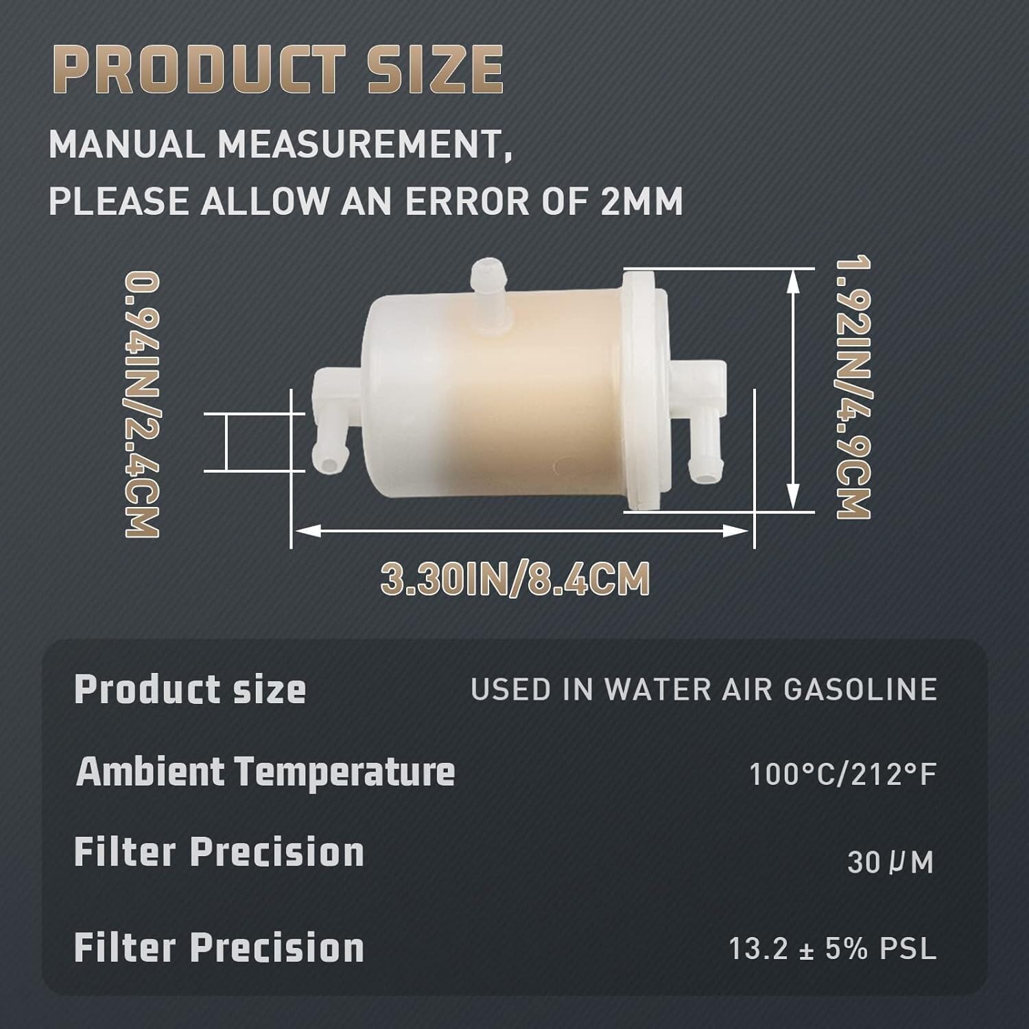 ya 4 8.8.2 In-Line Fuel Filter For Lombardini 15Ld 3Ld/15Ld 225/15Lld 350/15Ld 44015Ld 500