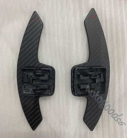 ya 5 8.10 for Corvette C7 Camaro Steering Wheel Carbon Fiber Paddle Shifter 2014+