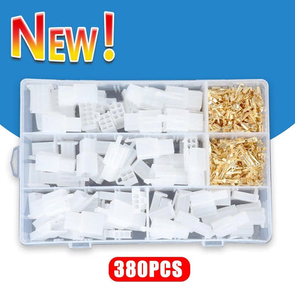 ya 9 10.24 380 Piece Motorcycle Wiring Loom Brass Bullet Connector Terminal Repair Kit