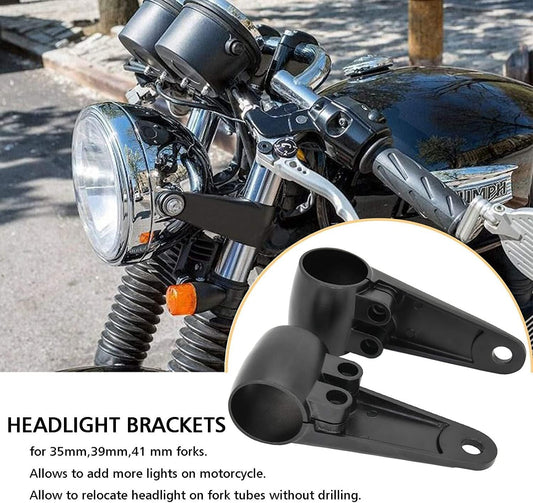 ya 4 8.14 35/39 /41 mm Universal Motorcycle Headlight Mount Bracket Fork Ear Aluminum