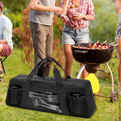 ya 26 10.21 baidi Adaptable Grill Tool Organizer Bag with Comfortable Hand Strap for Transport