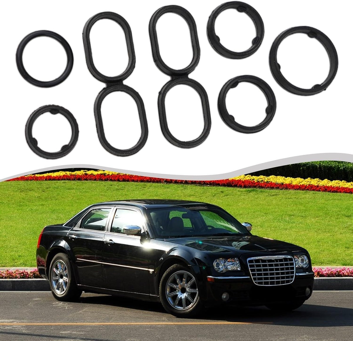 ya 11 9.14 baidiFilter Ring Gasket 68191356AA Auto Parts Black For 3.2-3.6L Engine