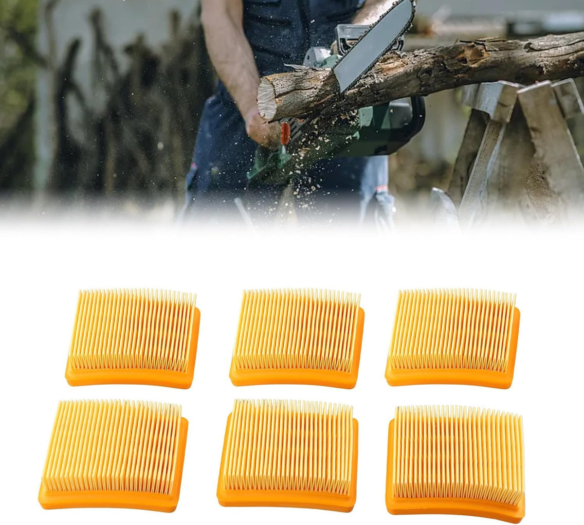 ya 26 10.21 baidi 6 Pack Air Filter Set for 4180-141-0300B FS91 FS131 FS111 Replacement 93353