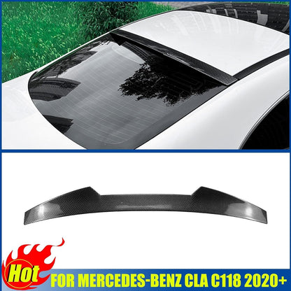 ya 6 8.24 baidi Carbon Look ABS Rear Roof Boot Window Spoiler Wing for Benz CLA C118 2020-2024