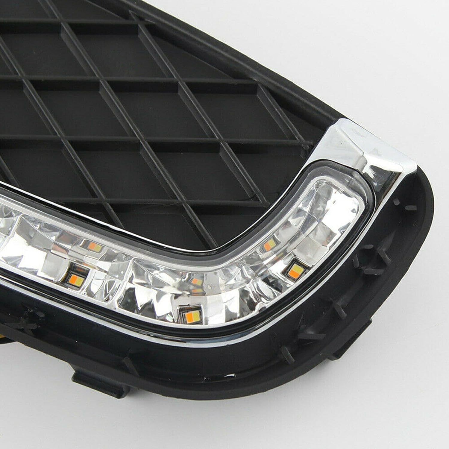 ya 3 8.24 baidi 1 Dual LED DRL Daytime Running Fog Light for Mercedes-Benz for Smart ForTwo 2008-2011