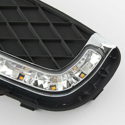 ya 3 8.24 baidi 1 Dual LED DRL Daytime Running Fog Light for Mercedes-Benz for Smart ForTwo 2008-2011
