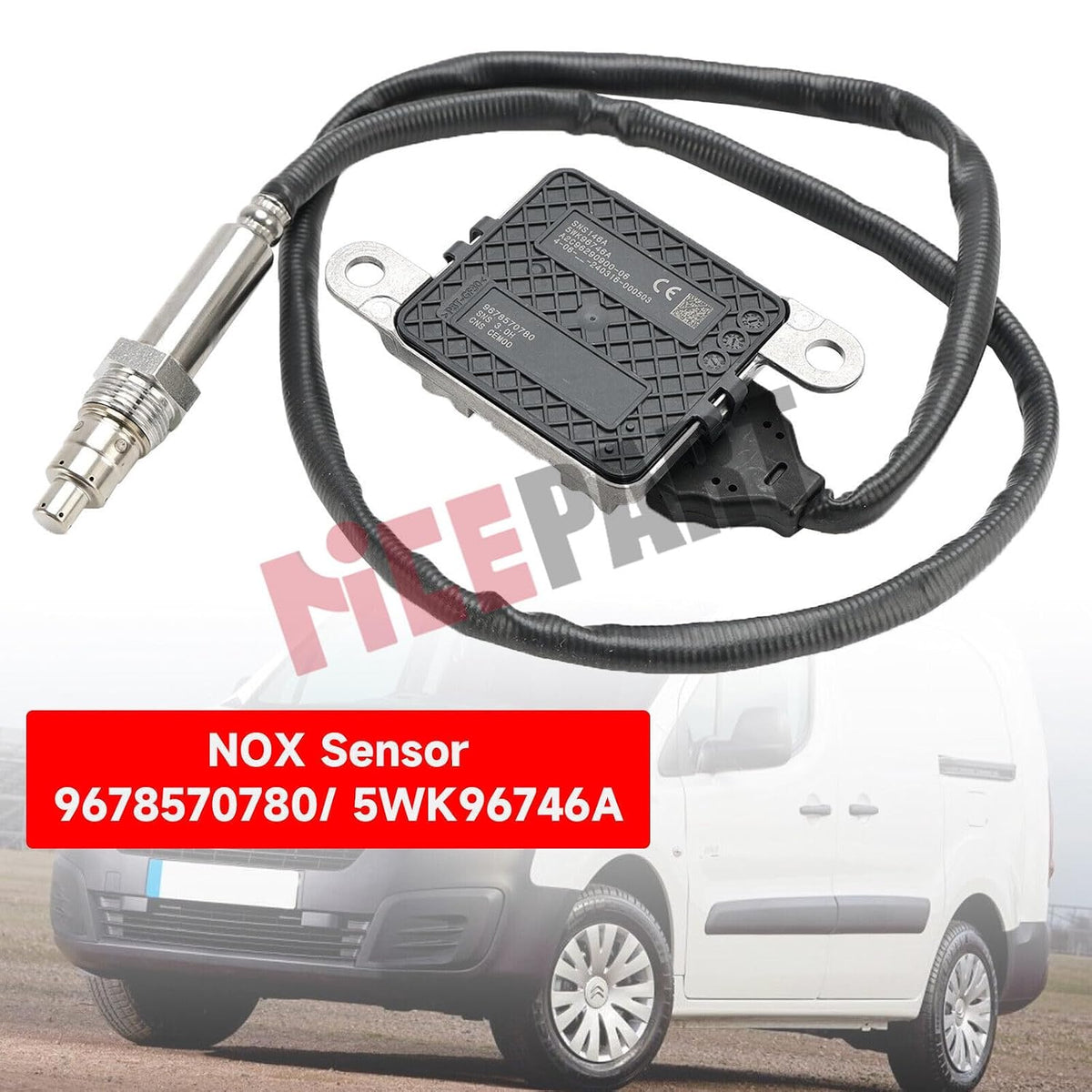 ya 9 10.24 New 9678570780 Nox Nitrogen Oxide Sensor Compatible for Citroen for Peugeot 1.6, Diesel