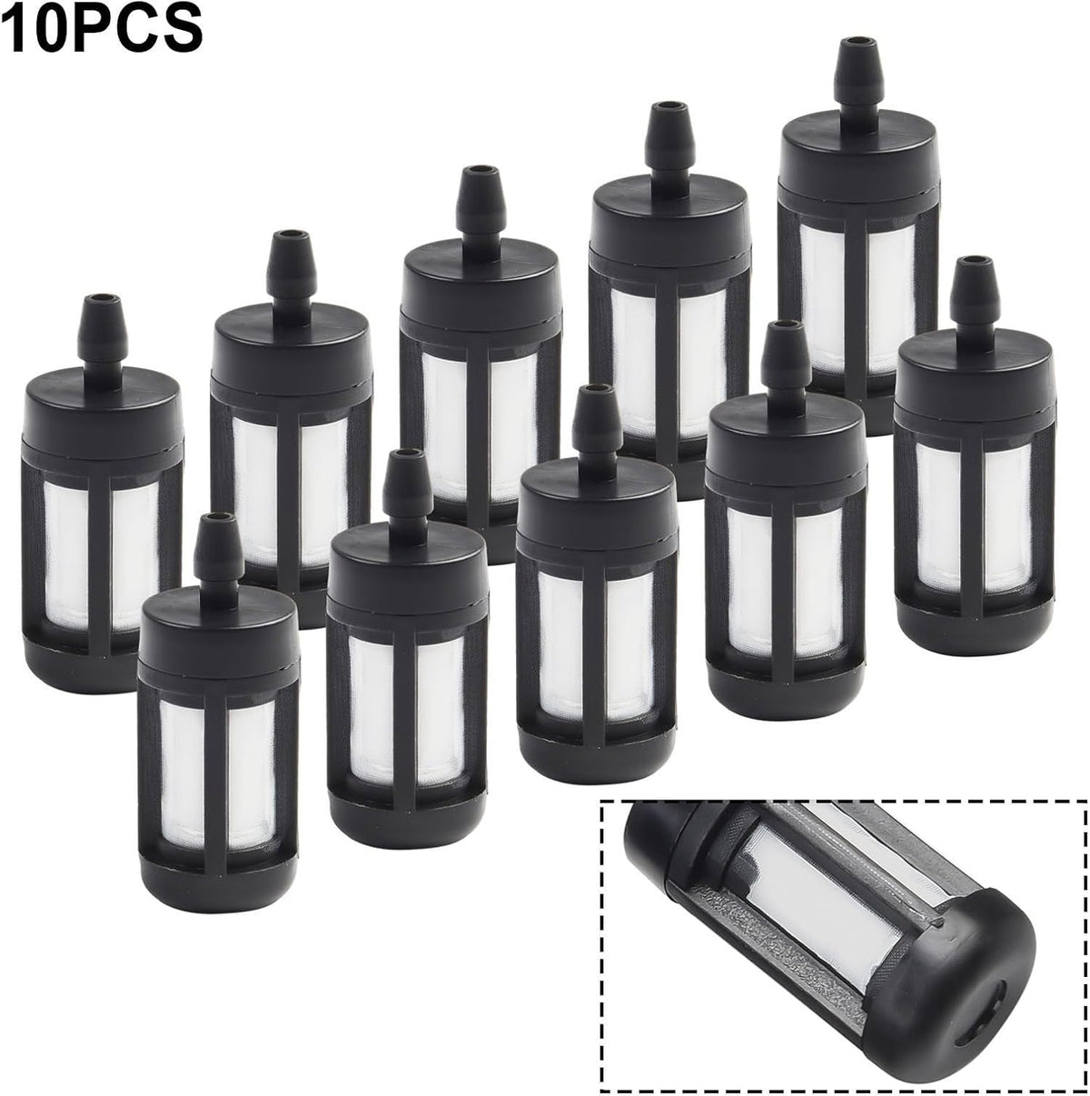 ya 26 10.21 baidi 10pcs Trimmer Brush Cutter Fuel Hose Pipe Filter Improved Fuel Efficiency