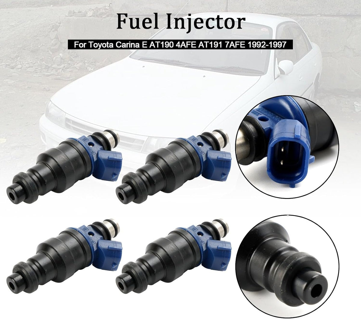 ya 14 9.20 zhengce 4PCS Fuel Injector 23250-02030 for Carina 1992-1997 23209-02030-1