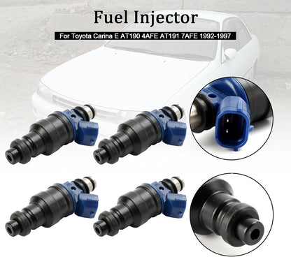 ya 14 9.20 zhengce 4PCS Fuel Injector 23250-02030 for Carina 1992-1997 23209-02030-1