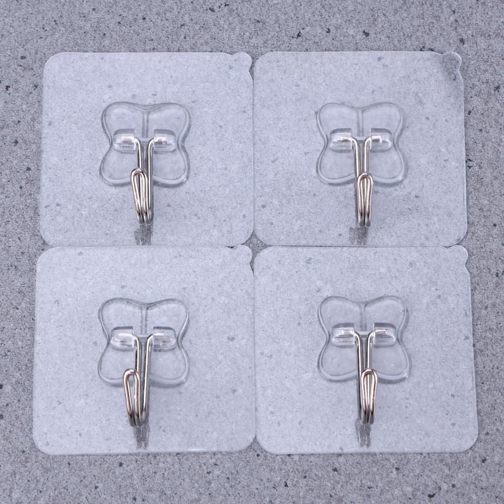 ya 26 10.21 baidi 5pcs Pack Transparent PVC Strong Suction Cup Sucker Window Wall Hooks Hanger