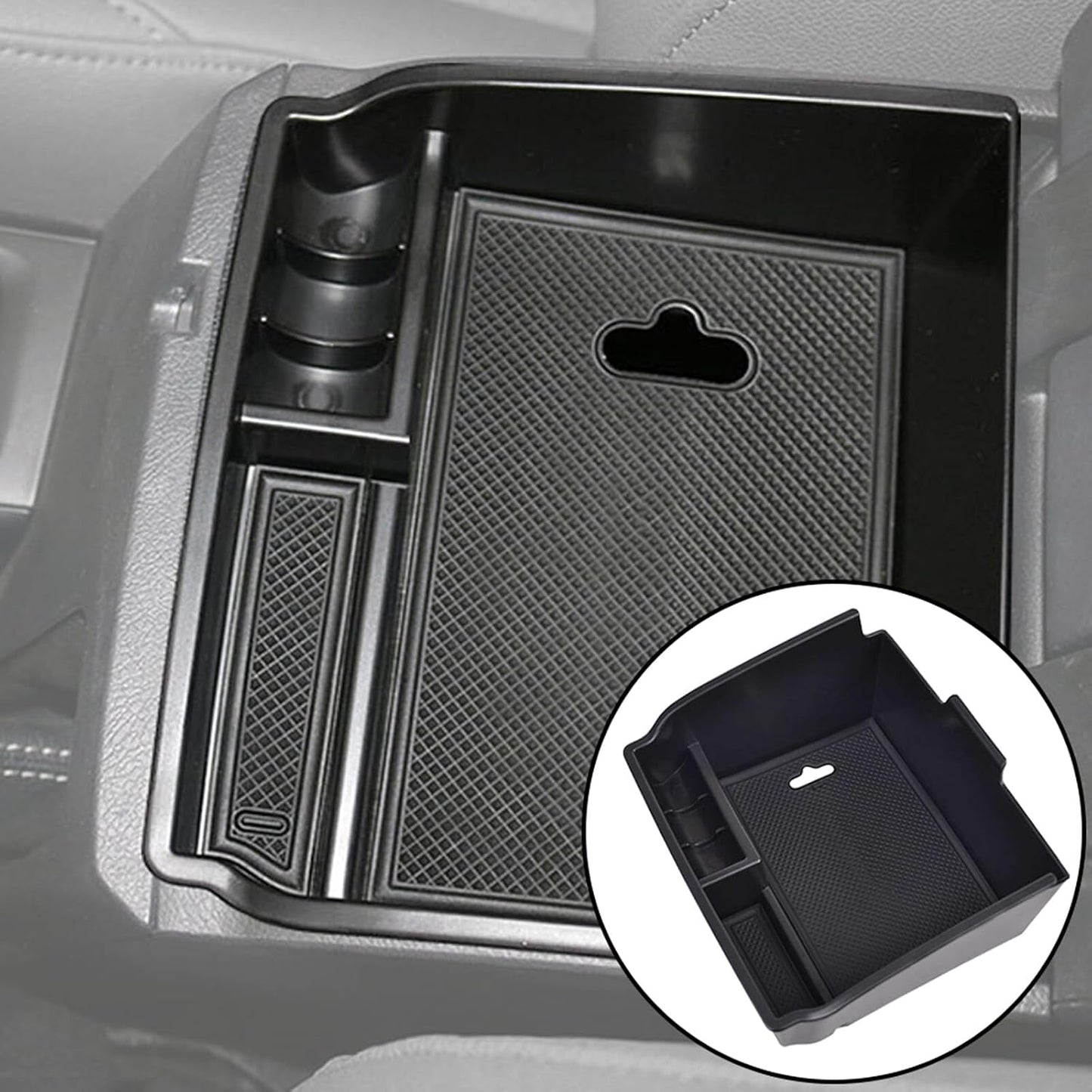 ya 4 8.24 baidi for Toyota Fortuner Hilux 2015-2024 Car Armrest Storage Box Center Console Tray