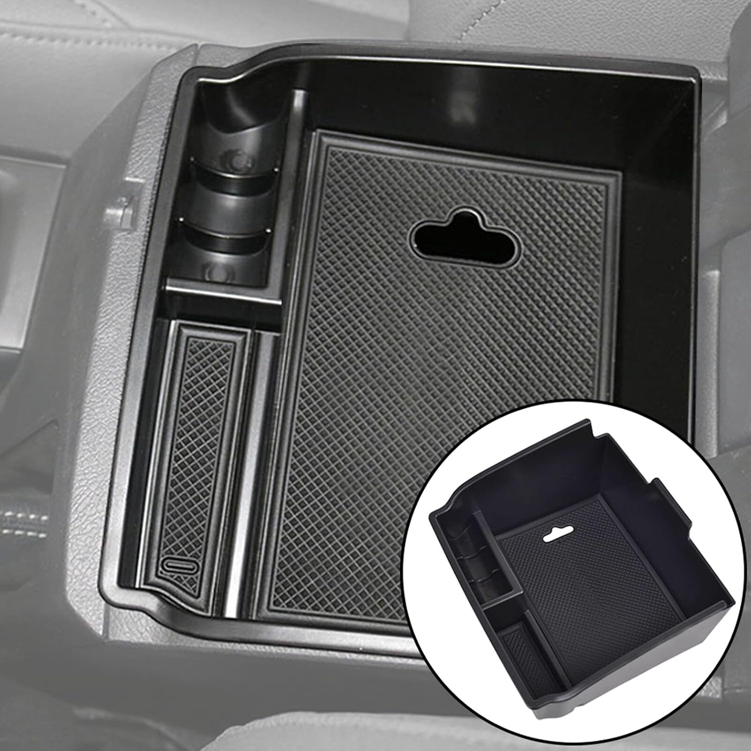 ya 4 8.24 baidi for Toyota Fortuner Hilux 2015-2024 Car Armrest Storage Box Center Console Tray