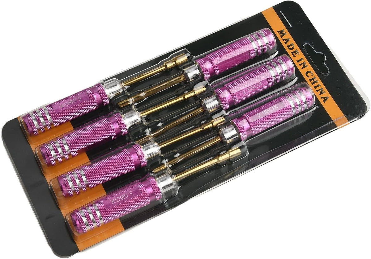 ya 26 10.21 baidi Hexagonal Screwdriver Set for RC Models 7 Pieces Made of Aluminum Alloy
